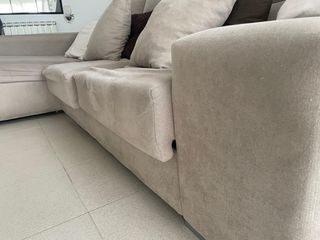 Sofá Comedor Beige y Marrón