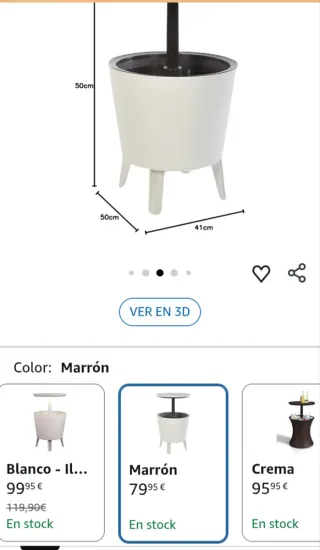 Tavolo Frigo per Esterni e Giardino, Capacità 30 L