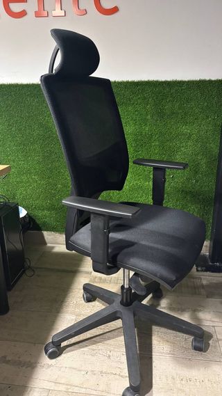 Silla ergonómica oficina con reposacabezas