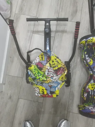 Hoverboard con diseño de cómic