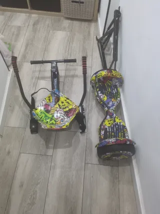 Hoverboard con diseño de cómic