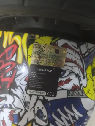 Hoverboard con diseño de cómic