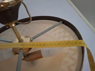 Lampade vintage dorate e beige