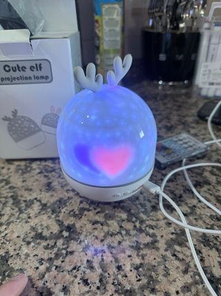 Projetor Luz Noturna Estrela Quarto Bebé