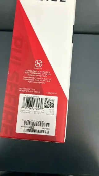 HyperX Haste 2 Ratón Gaming Blanco