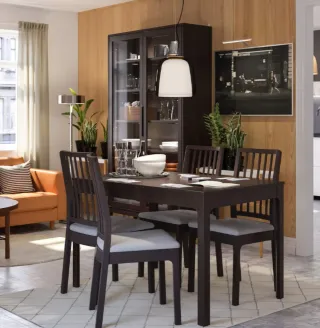 Mesa Comedor Extensible Ikea Ekedalen Marrón