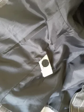 Chaqueta Mango Raya Gris Entretimpo