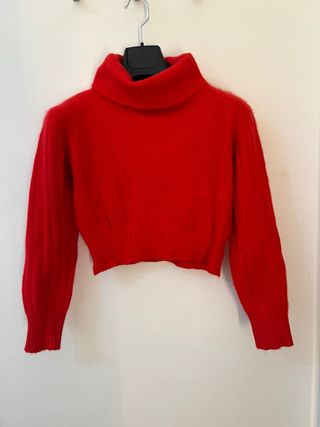 Jersey Benetton Rojo Cuello Alto