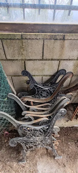 Estructura forja bancos, precio por cada 2 unidade