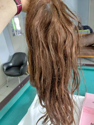 Peruca Cabelo Humano Castanho Wowangel