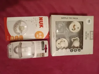 Pack 3 Chupetes Bebé NUK, BIBS y Suavinex