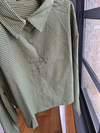 Camisa cuadros Heartbreak verde Talla M