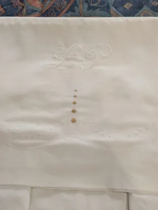 Sábanas algodón 100% bordadas.Vintage.