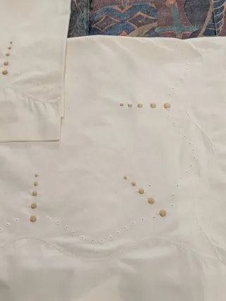 Sábanas algodón 100% bordadas.Vintage.