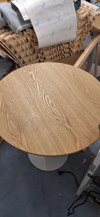 Mesa bar redonda chapa fresno