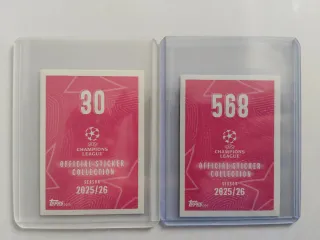 Lote 2 cromos Messi Champions 2025/26