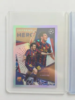Lote 2 cromos Messi Champions 2025/26
