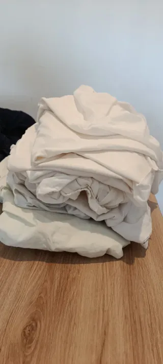 Cuna madera con colchón y protector