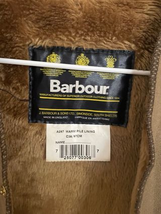 Chaleco Barbour forro polar Talla s Casi nuevo