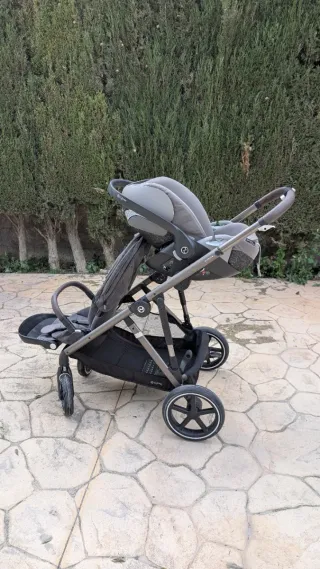 Carro doble Cybex Gazelle S con silla de coche