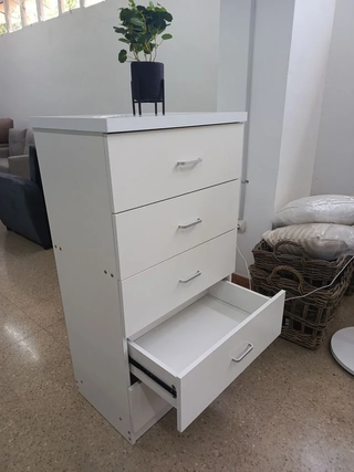 NUEVAS!! Comoda Sinfonier 5 Cassetti Bianca