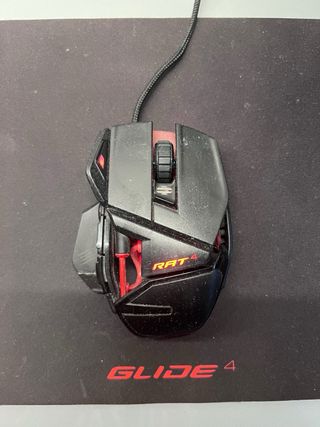 Ratón Gaming Rat 4 y Alfombrilla Glide 4
