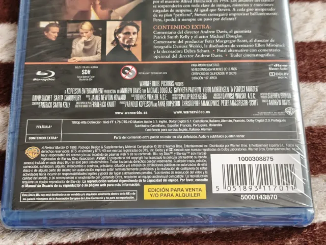 Blu-ray Un Crimen Perfecto