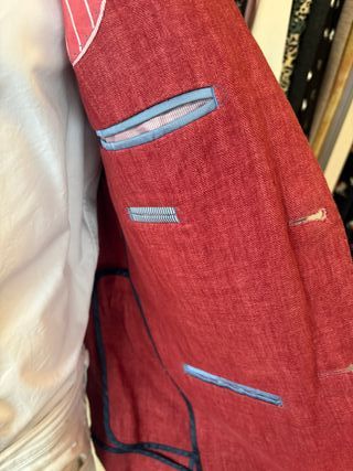 Blazer Hackett Lino Rojo Talla M