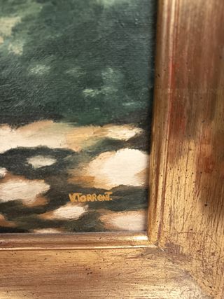 Antiguo óleo V. Torrent