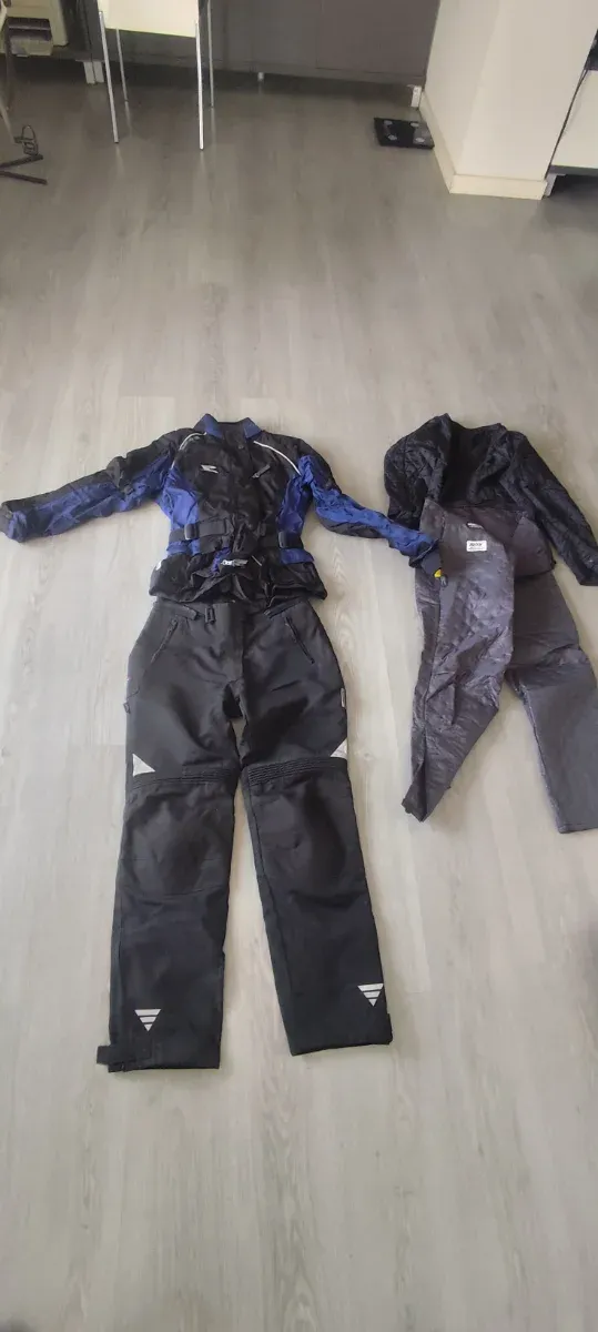 Traje de moto PROBIKER negro/azul t 40