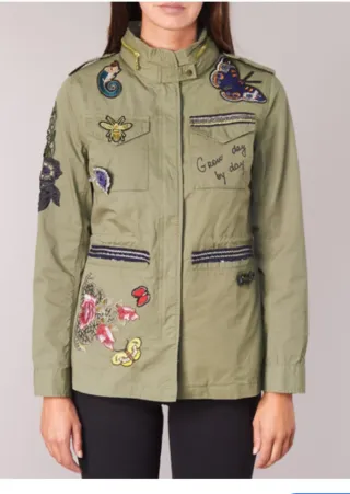 Cazadora Mujer Desigual Verde Oliva