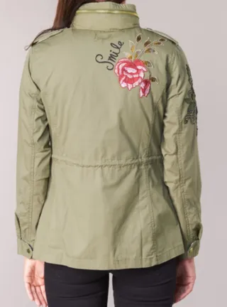 Cazadora Mujer Desigual Verde Oliva