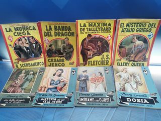 8 novelas Pulp, colección amarilla y colección azul