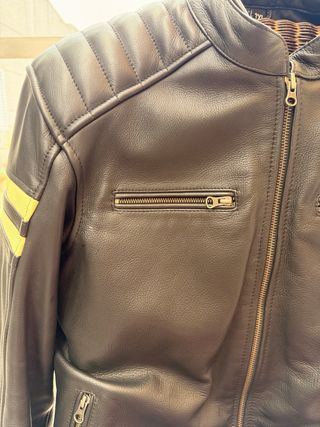 Chaqueta Moto Cuero Cafe Racer Custom 3xl