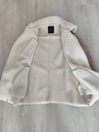 Chaquetón Piel Vuelta Beige Invierno