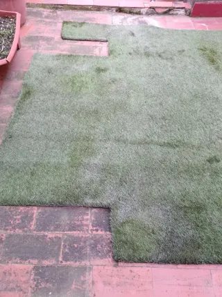 Césped artificial para exterior 2 trozos