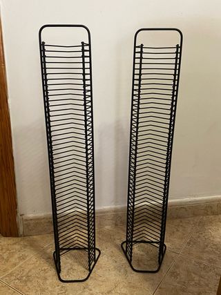 Estanterías para CDs de metal estilo industrial