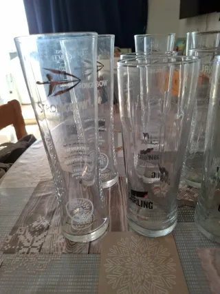 Lote 12 Vasos Cerveza Carling