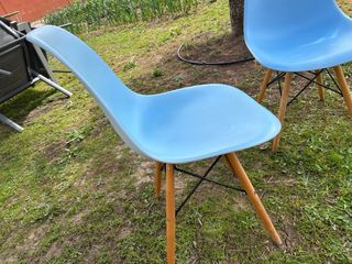 Juego 4 Sillas Celestes/Madera.