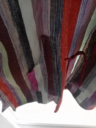 Chaqueta étnica hippie rayas talla única