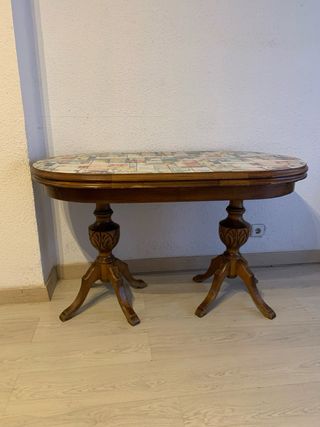 Mesa extensible de centro de salón madera