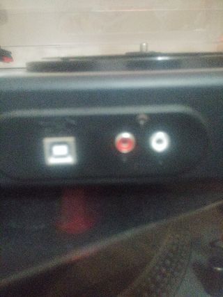 Tocadiscos Negro y gris plata