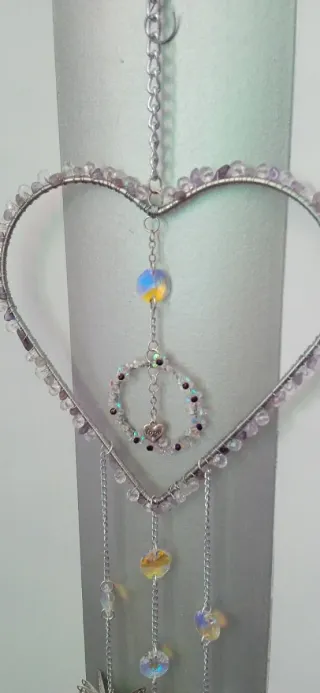 Atrapador di Sole a Forma di Cuore Fatto a Mano