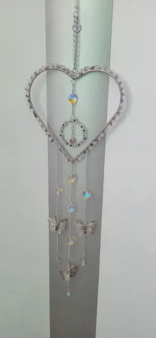 Atrapador di Sole a Forma di Cuore Fatto a Mano