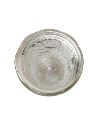 Vaso/Jarrón antiguo Tallado Transparente