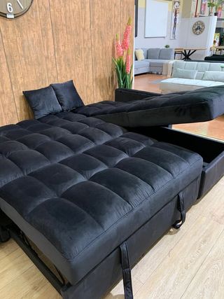 Sofa Chaise con Arcon y Cama Matrimonial