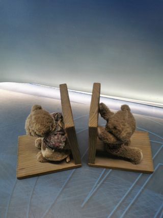 Soporte para libros, reposa libros, infantiles, de madera, ositos