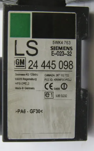 Kit Centralita OPEL ASTRA G 8973065751 12212819 24445098 5WK4763 GARANTIA