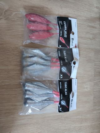 3 Plomos Ballast Tubo Alas 120gr