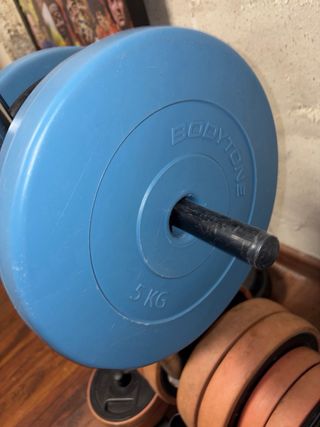 Disco de pesa 5kg Bodytone 28mm.  4 discos de kg.